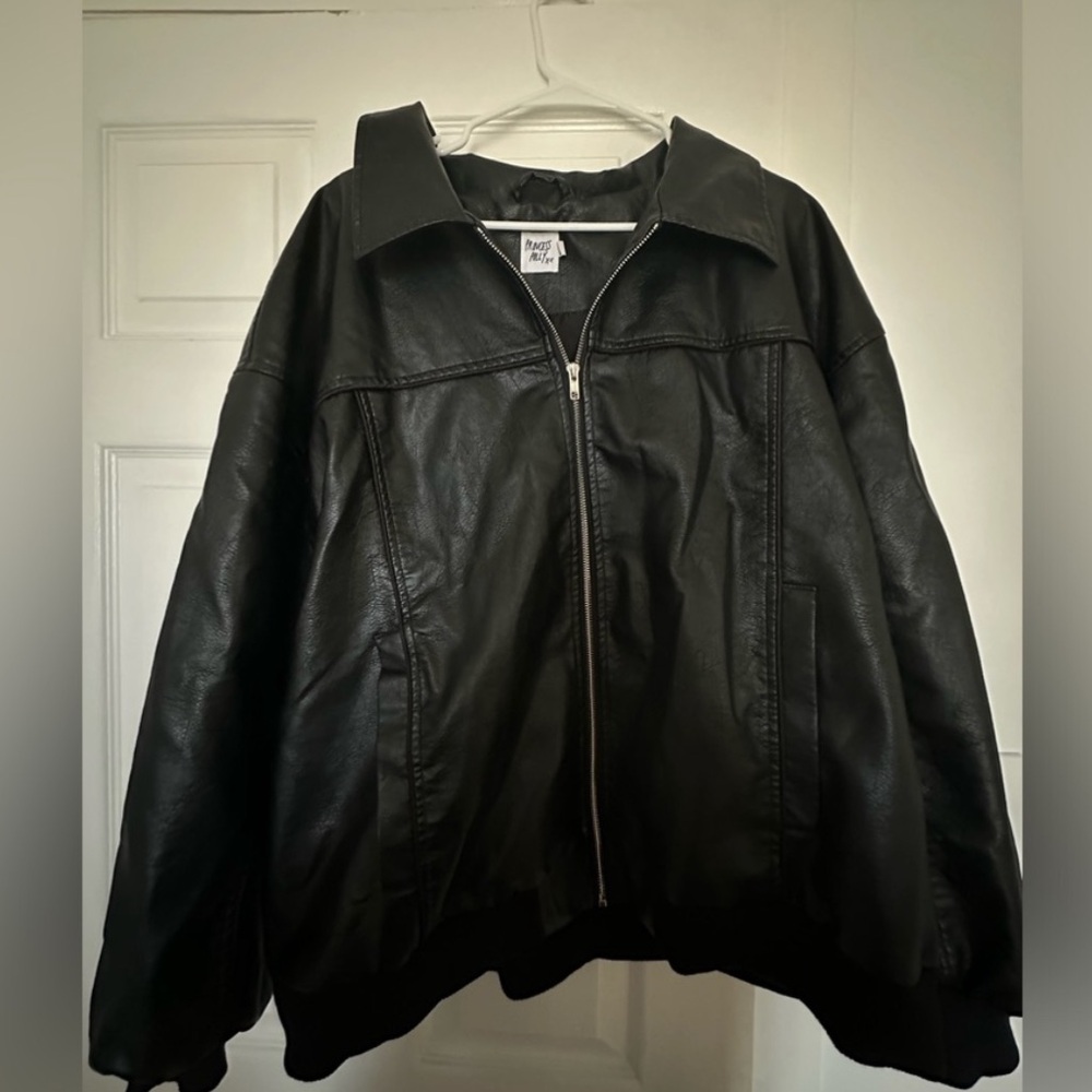 Princess Polly Black leather jacket